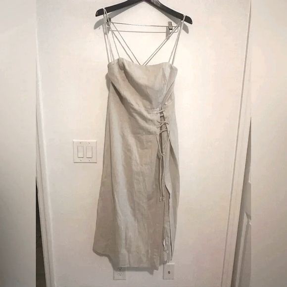 Free People Francesca Midi Dress in Ocean Pearl - Picture 4 of 7